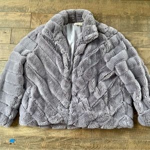 Altar’d State Fake Fur Lavender Purple Coat